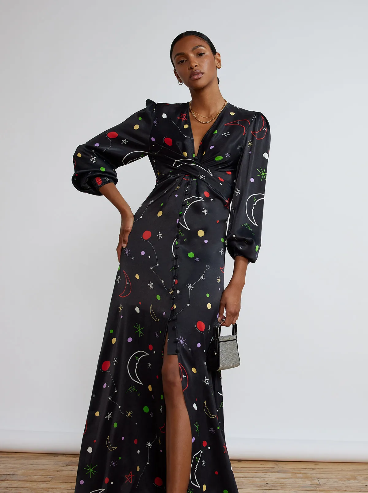 Aurora Moon And Star Maxi Dress sold by KITRI Studio product image thumbnail 2