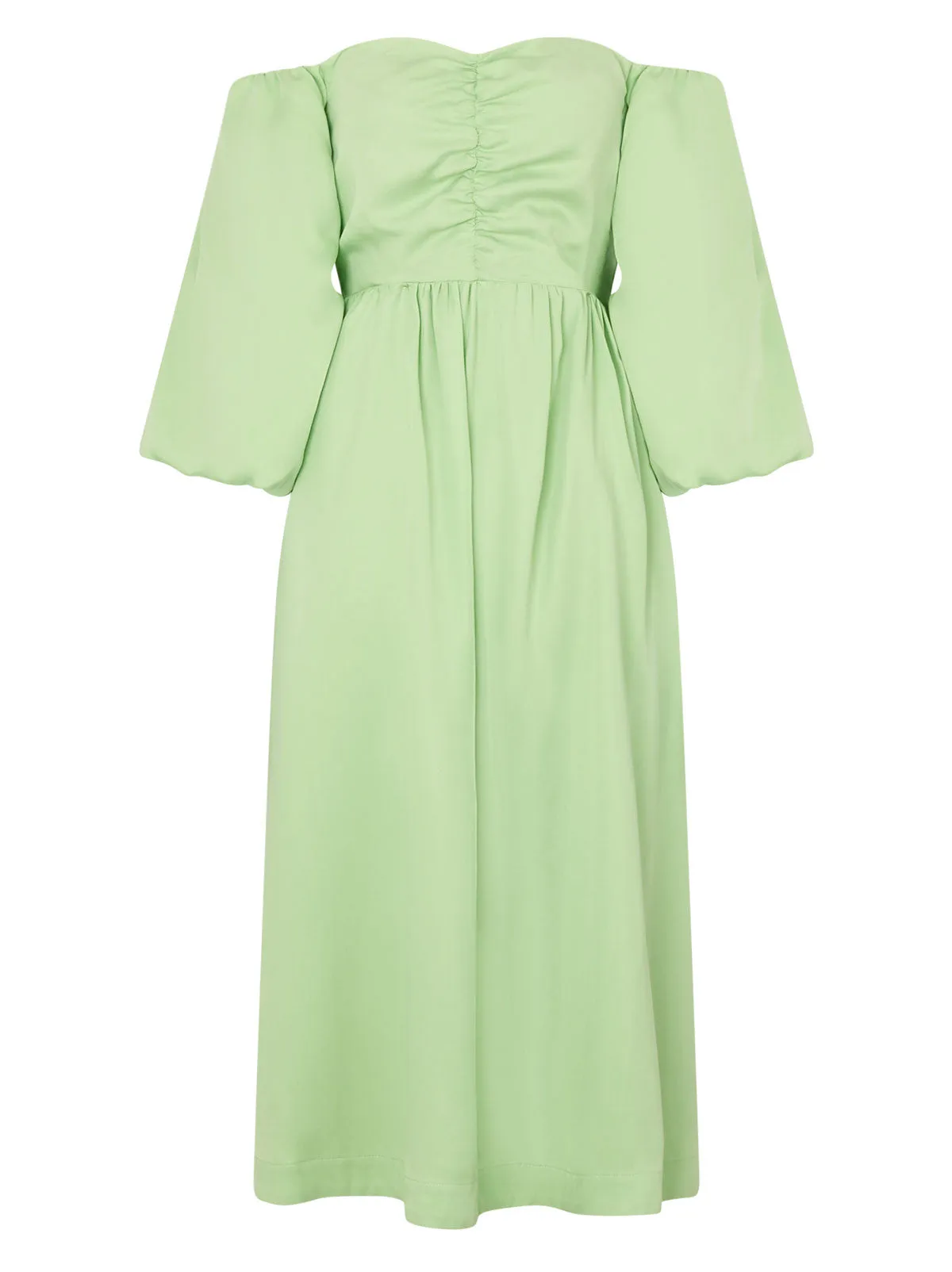 Alexis Green Bardot Midi Dress sold by KITRI Studio product image thumbnail 5