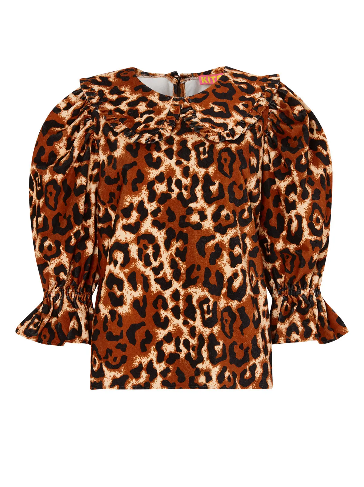 Arlett Animal Print Cotton Velvet Top sold by KITRI Studio product image thumbnail 4