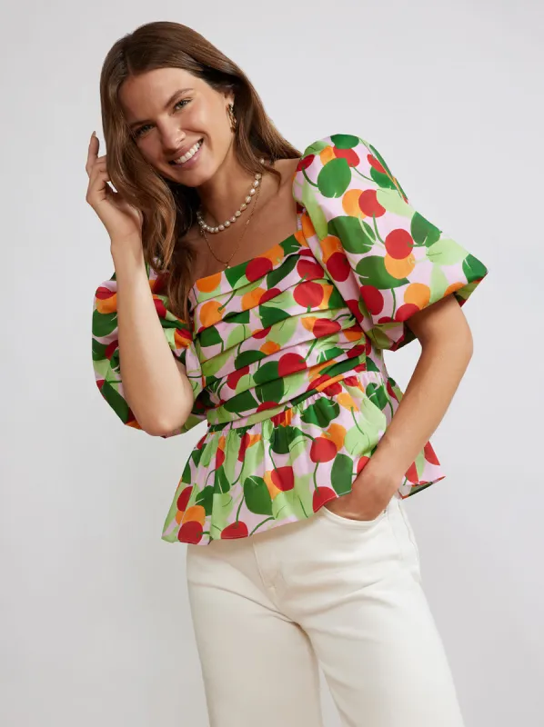 Lois Multi Cherry Top made by KITRI Studio