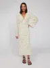 Libby Tulip Print Maxi Dress sold by KITRI Studio