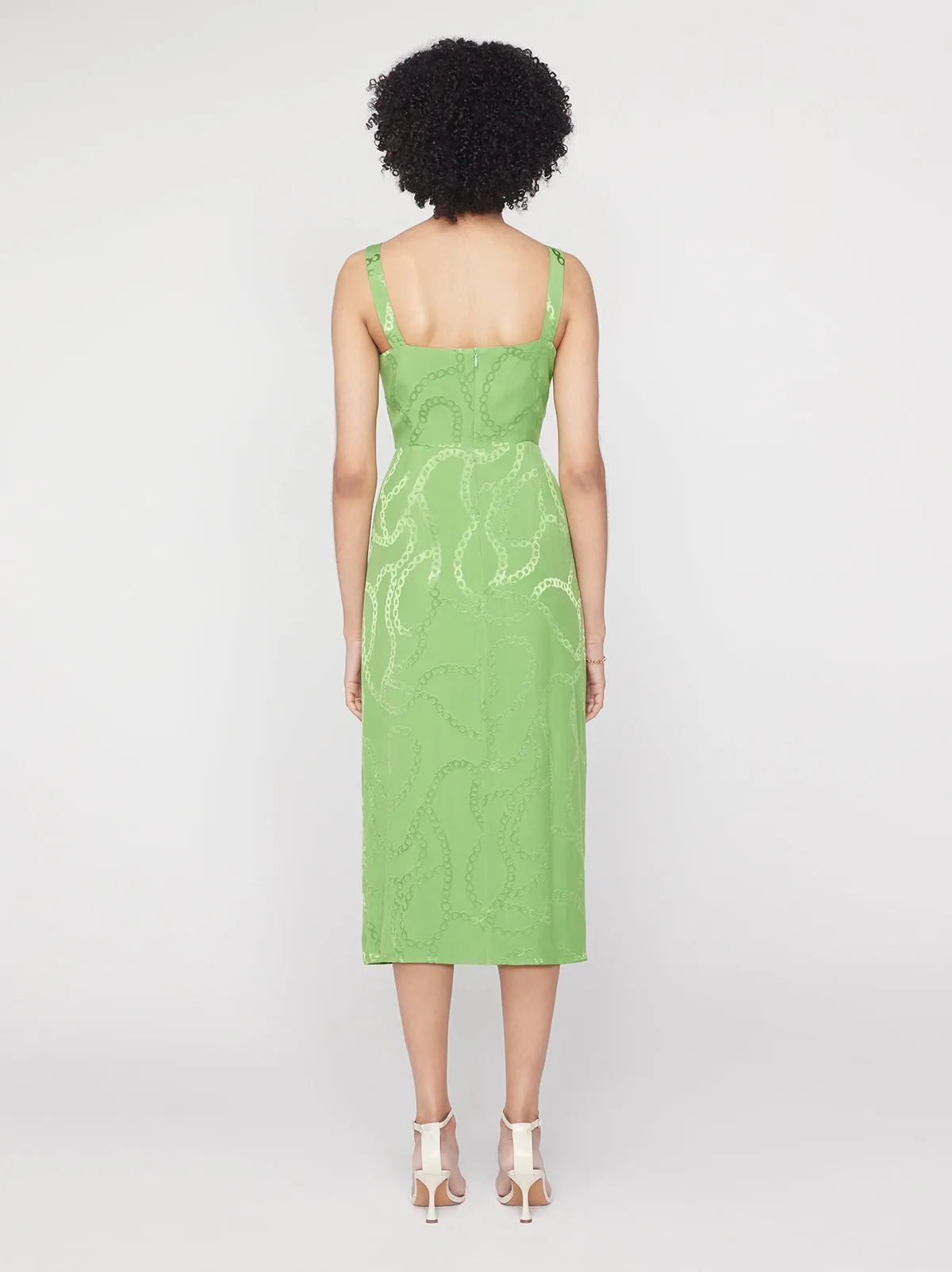 Mara Green Chain Jacquard Midi Dress sold by KITRI Studio product image thumbnail 2
