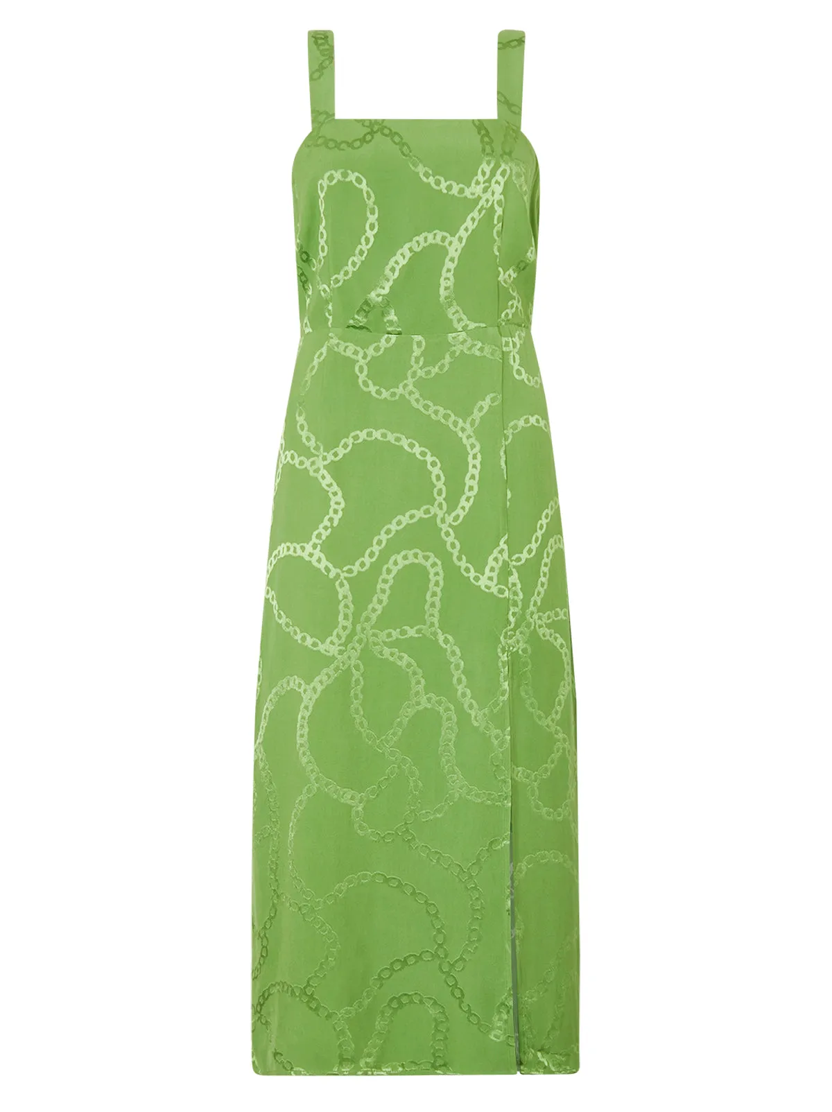 Mara Green Chain Jacquard Midi Dress sold by KITRI Studio product image thumbnail 4