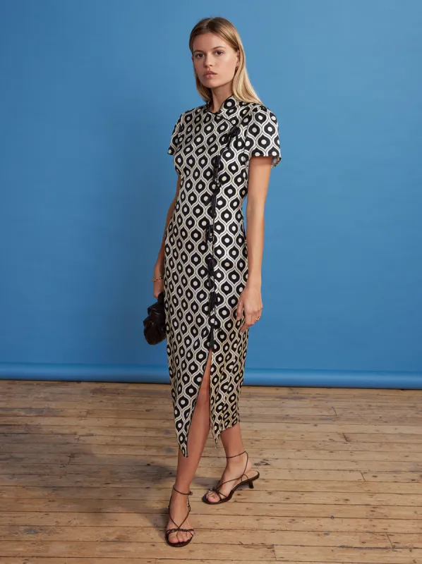 Leia Green Floral Midi Dress | Parallel Leia Green Floral Midi Dress | Parallel