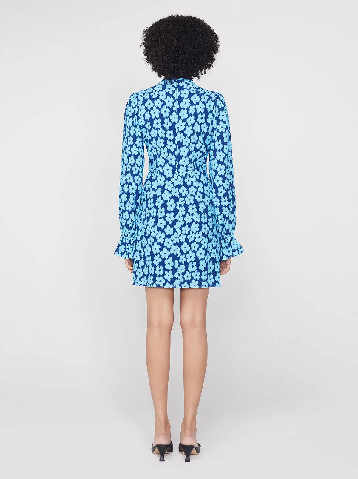 Valentina Blue Blurred Floral Mini Dress sold by KITRI Studio product image thumbnail 2