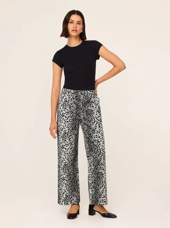 Remi Snow Leopard Print Trousers sold by KITRI Studio