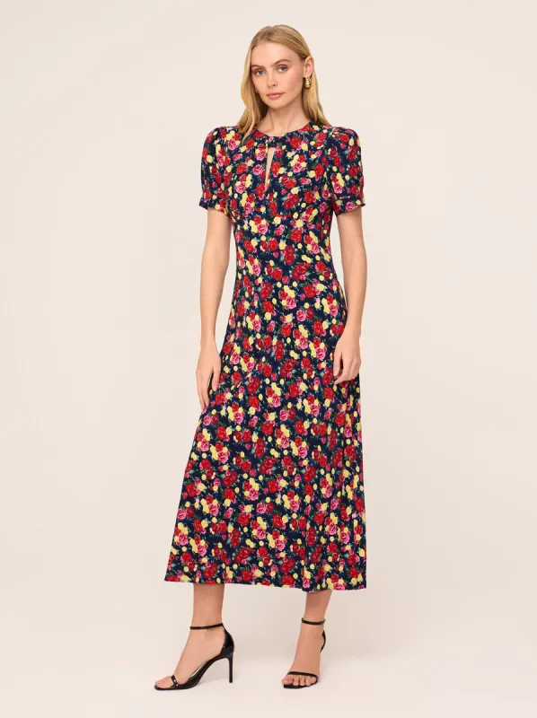 Gwendolyn Painted Floral Print Dress sold by KITRI Studio