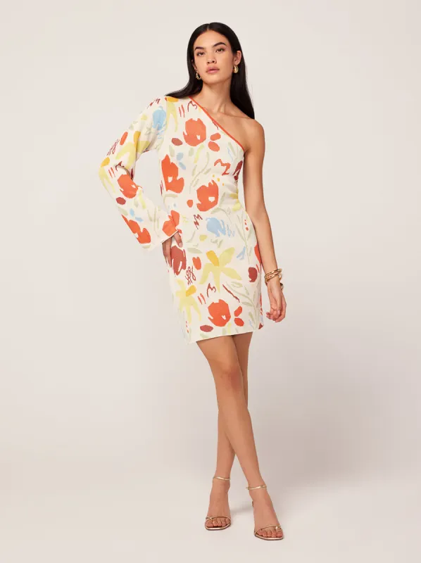 Christy Pastel Floral Knit Mini Dress sold by KITRI Studio