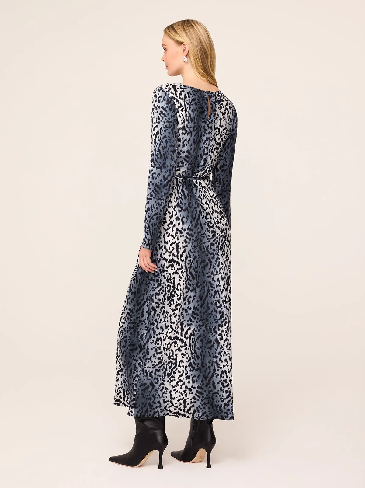Alexa Snow Leopard Print Dress sold by KITRI Studio product image thumbnail 3