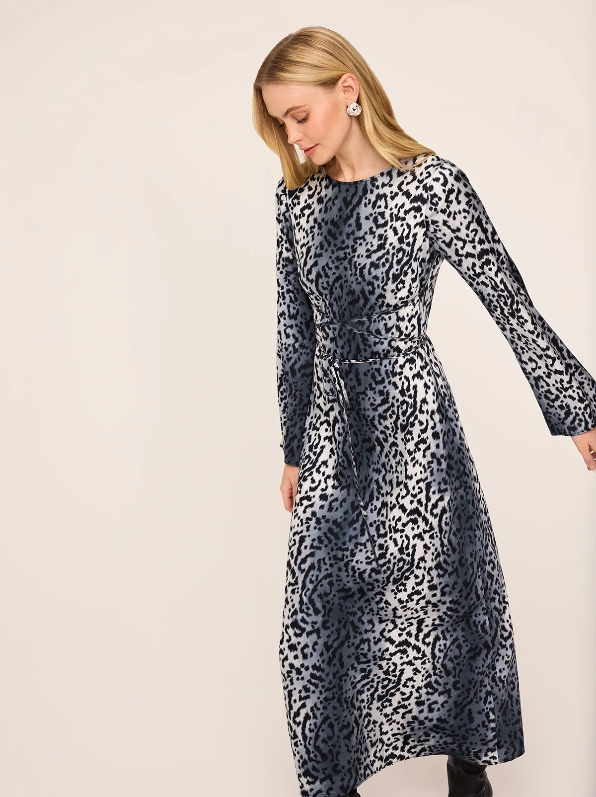 Alexa Snow Leopard Print Dress sold by KITRI Studio product image thumbnail 5