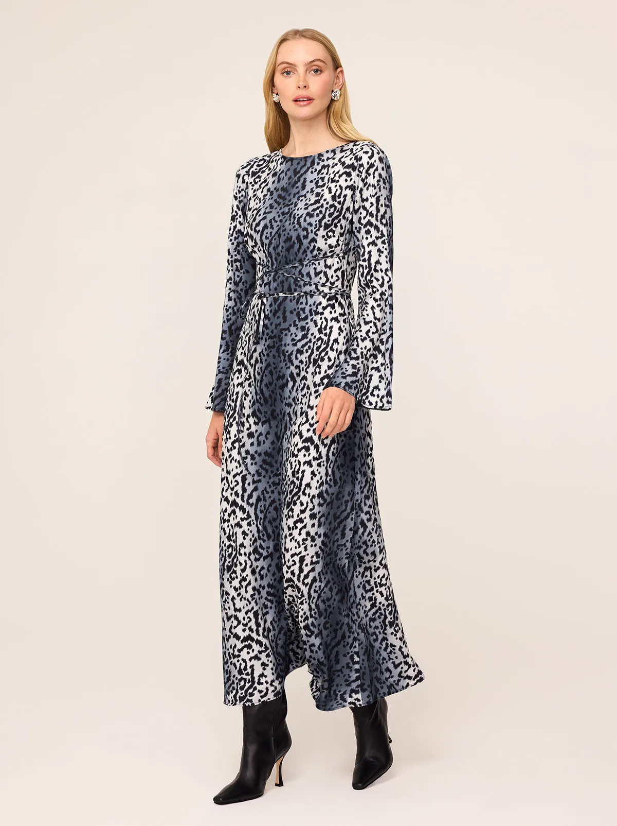 Alexa Snow Leopard Print Dress sold by KITRI Studio product image thumbnail 2