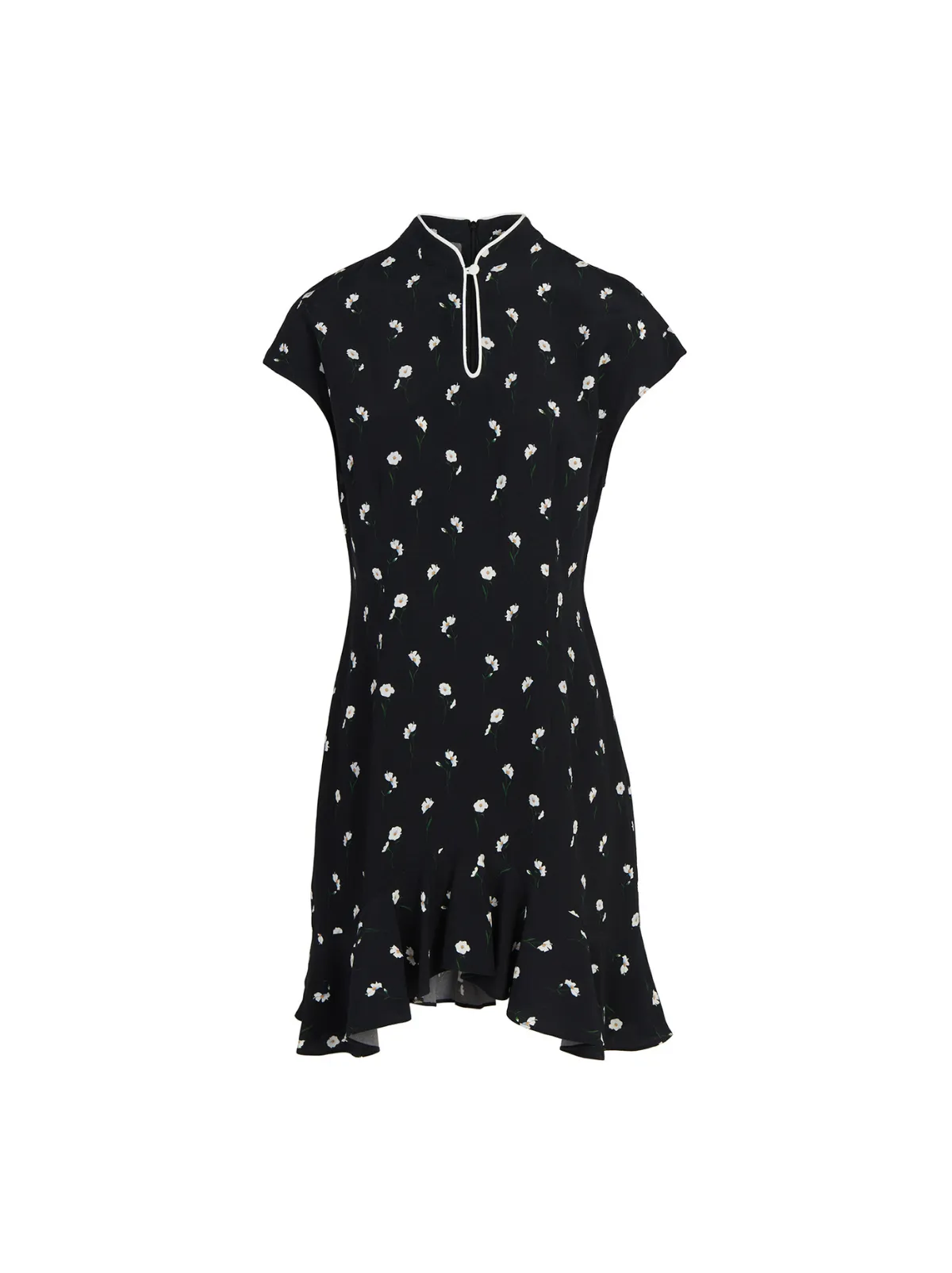Pamela Black Poppy Print Mini Dress sold by KITRI Studio product image thumbnail 5