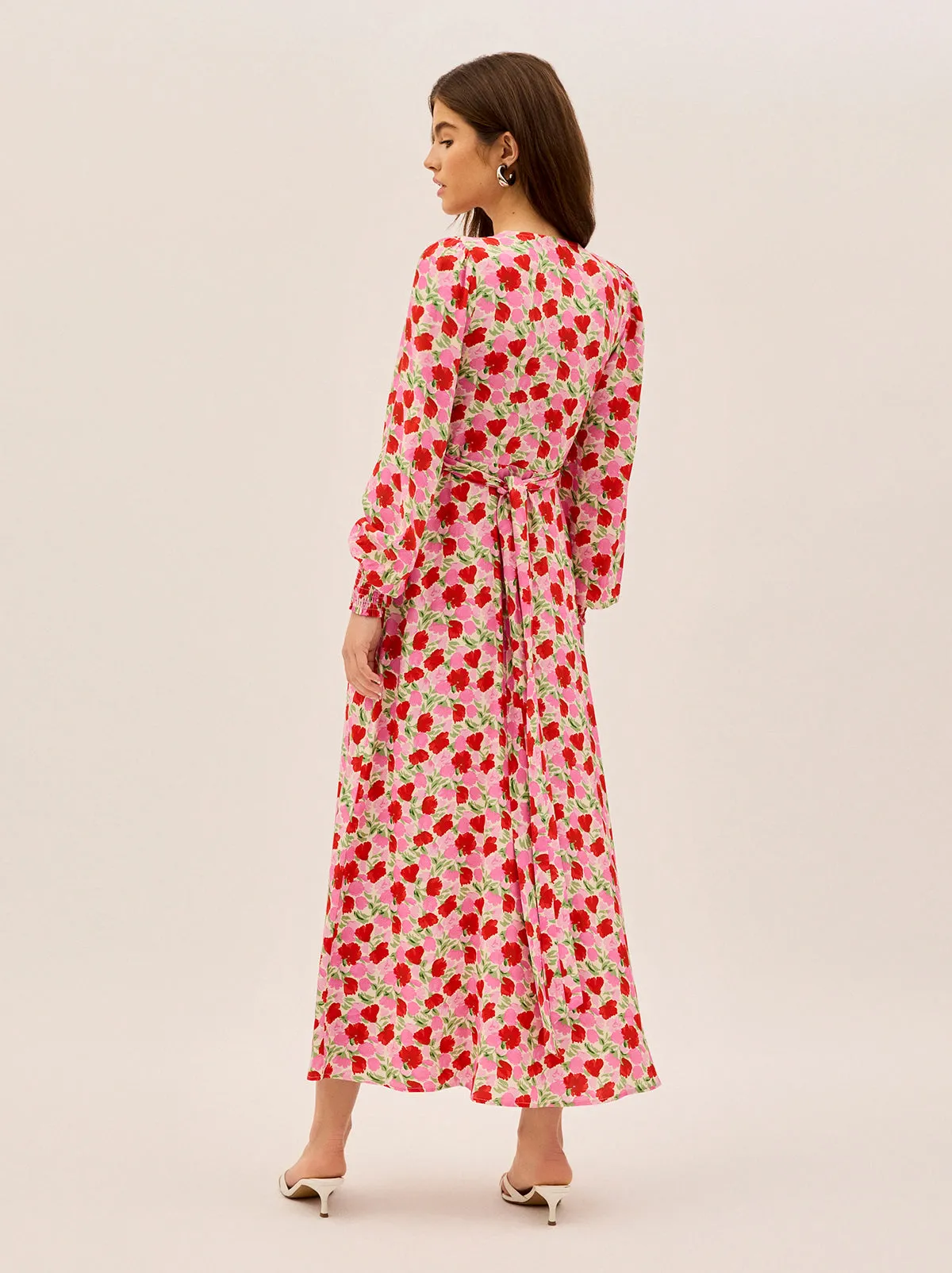 Aurora Pink Floral Print Dress sold by KITRI Studio product image thumbnail 4