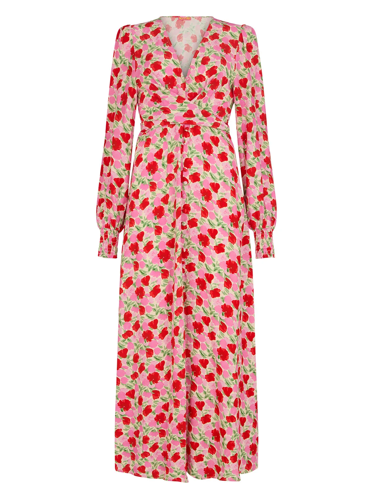 Aurora Pink Floral Print Dress sold by KITRI Studio product image thumbnail 5