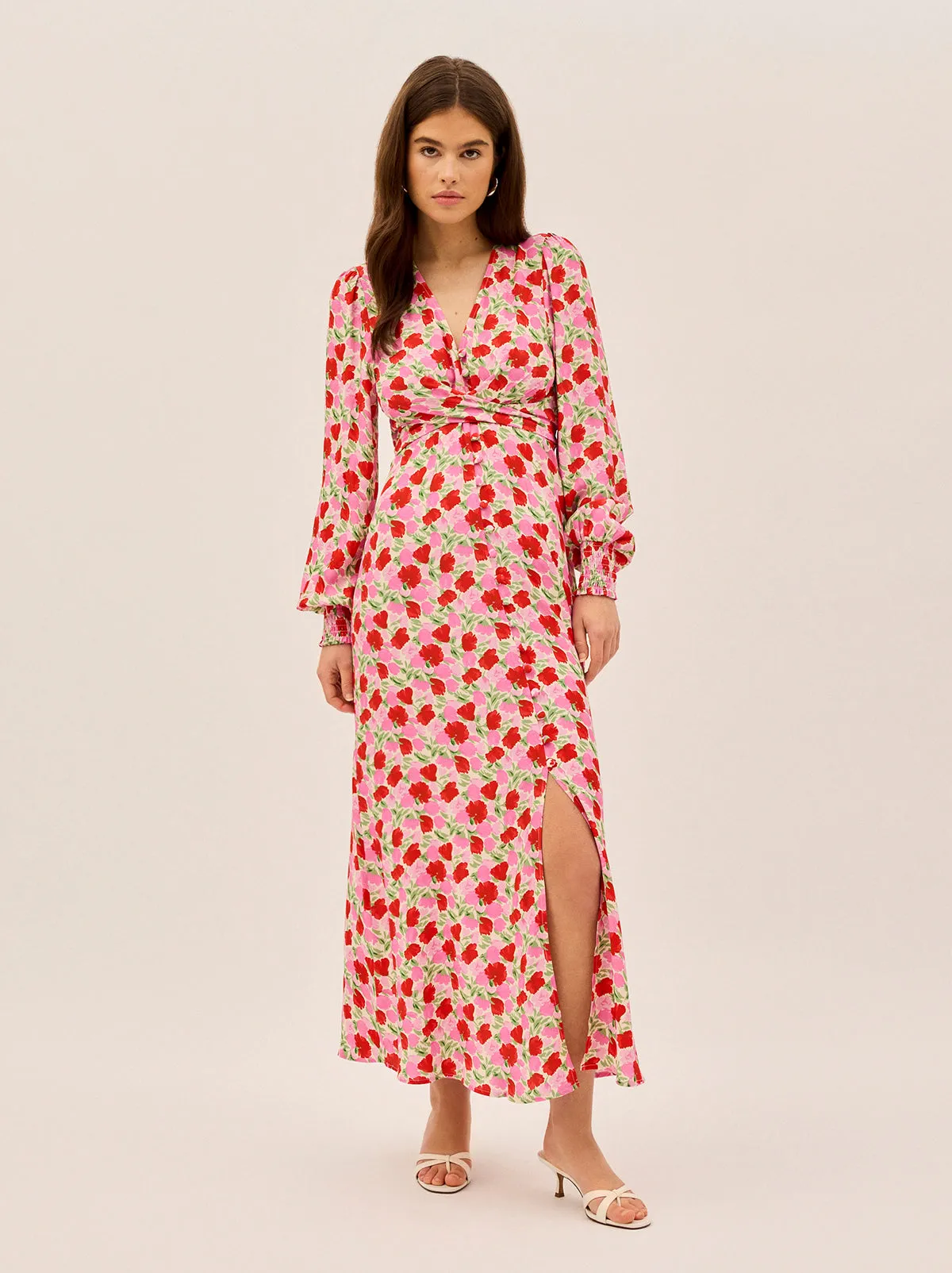 Aurora Pink Floral Print Dress sold by KITRI Studio product image thumbnail 2