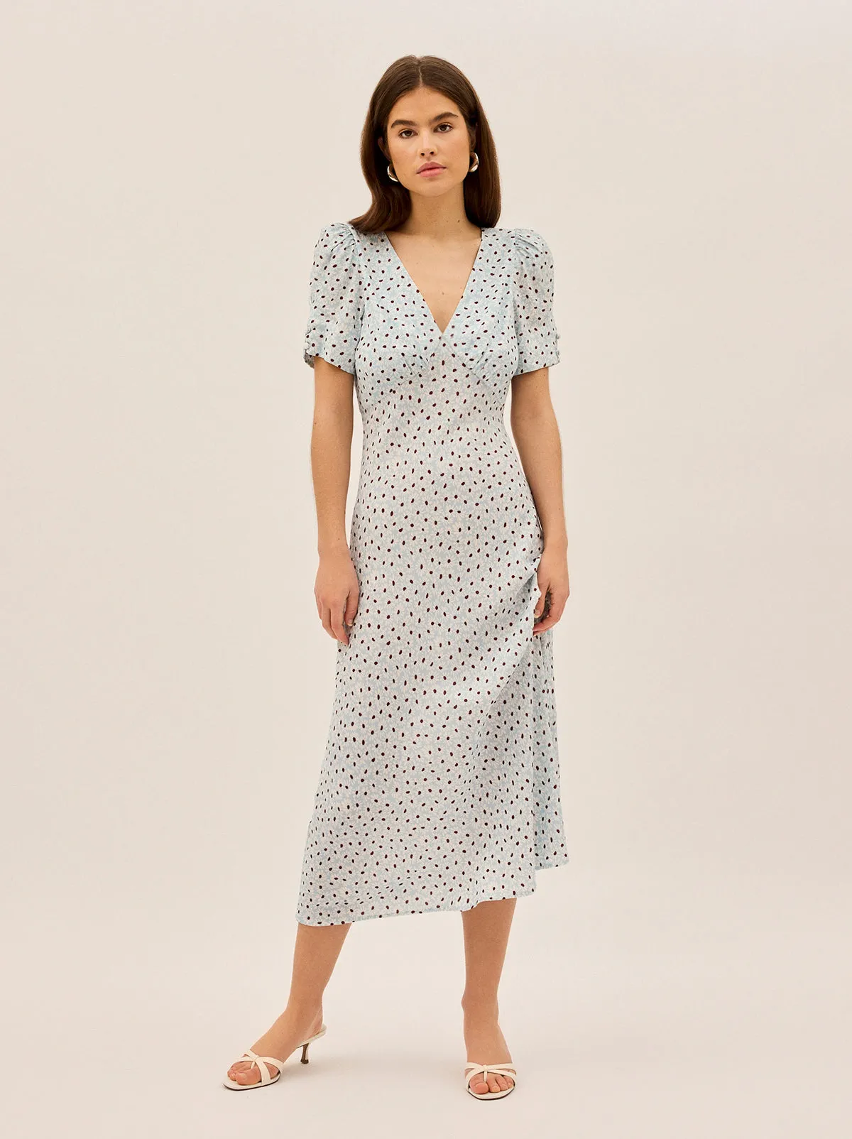 Brianna Blue Daisy Print Dress sold by KITRI Studio product image thumbnail 2