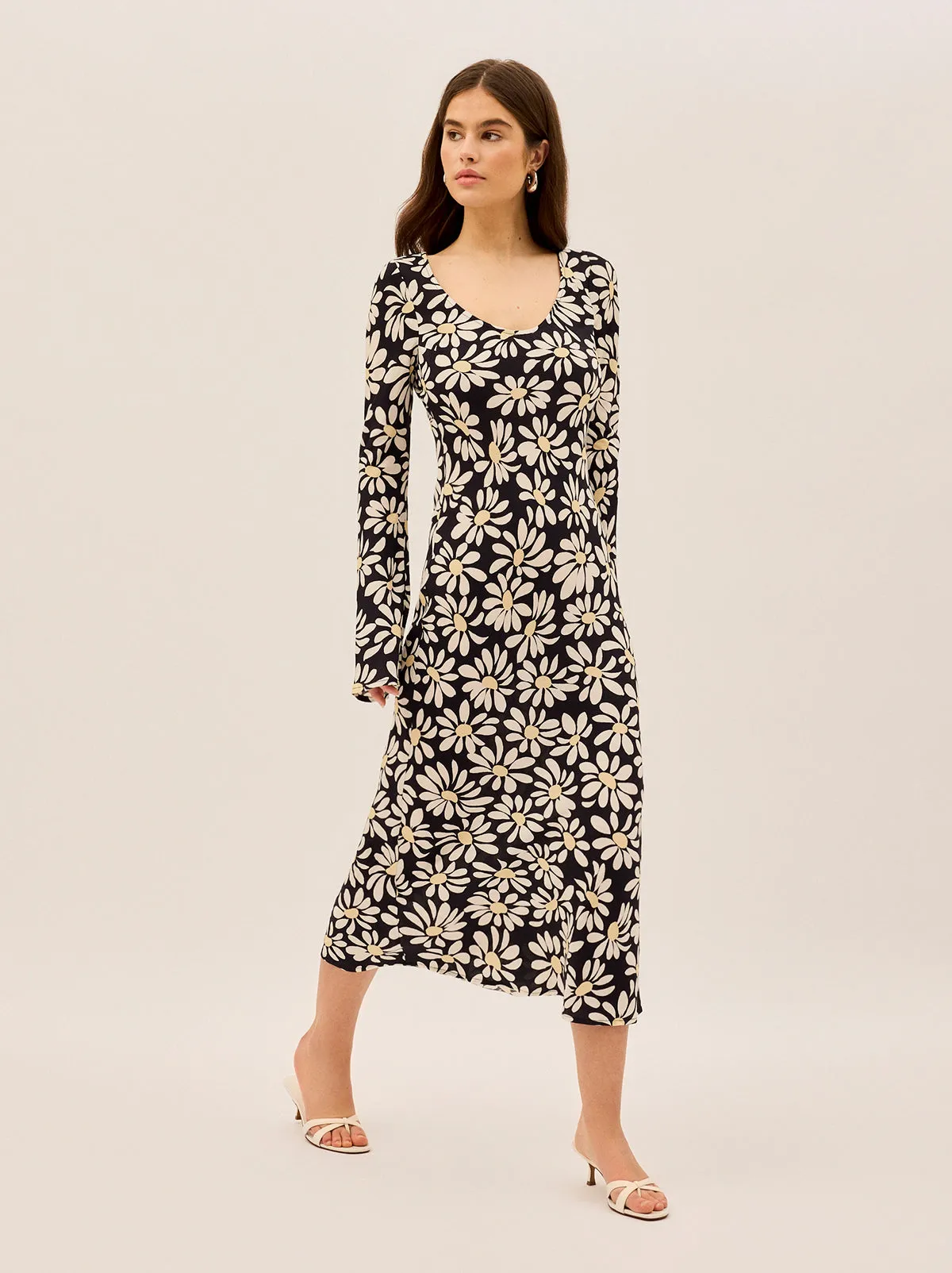Gia Daisy Print Dress sold by KITRI Studio product image thumbnail 3