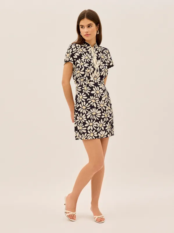 Gretchen Daisy Print Mini Dress sold by KITRI Studio