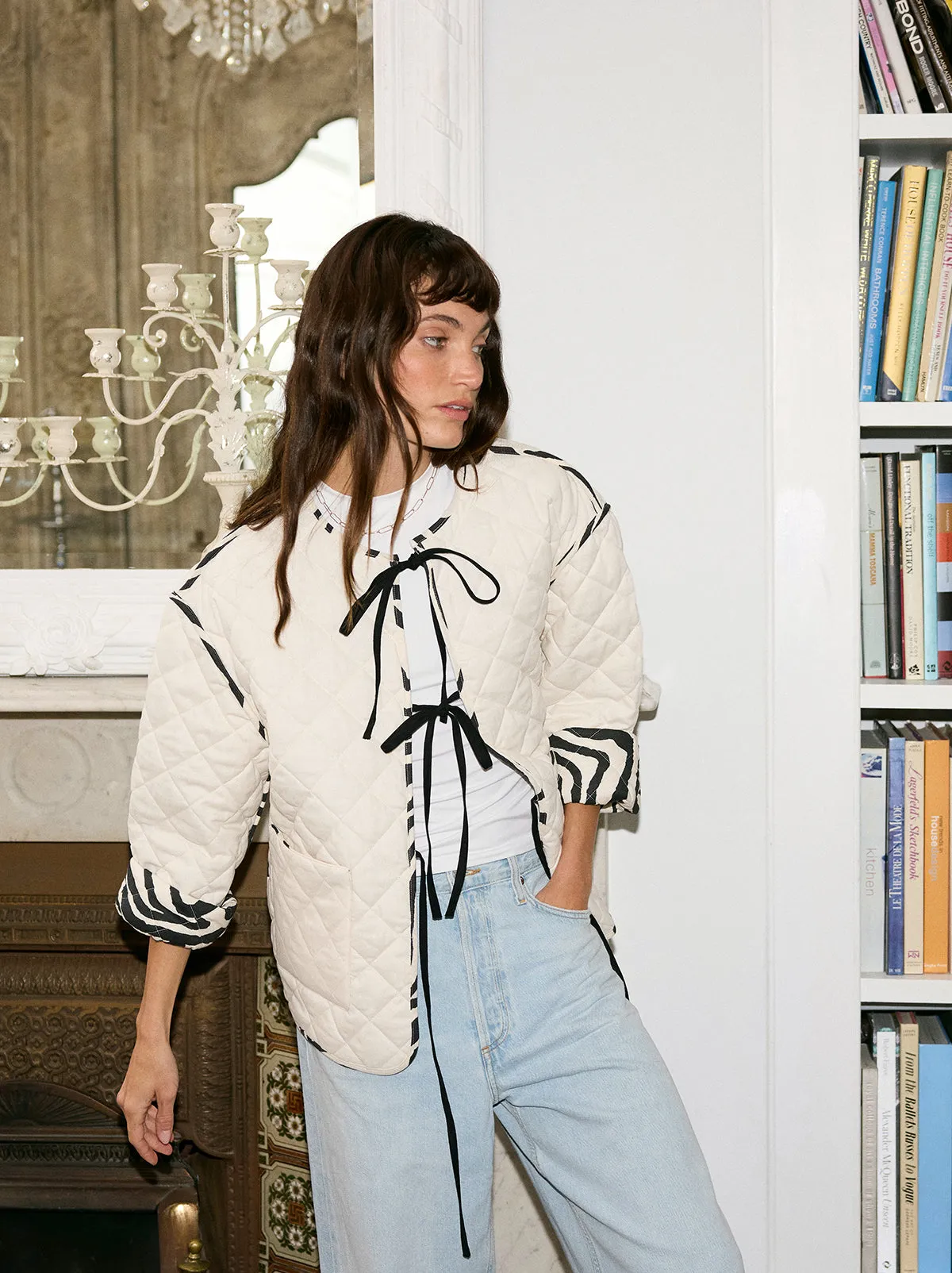 Theodora Cotton Linen Reversible Quilted Jacket sold by KITRI Studio product image thumbnail 5