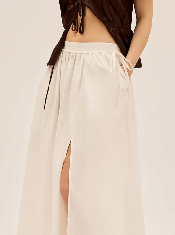 Lucinda White Cotton Skirt sold by KITRI Studio product image thumbnail 3