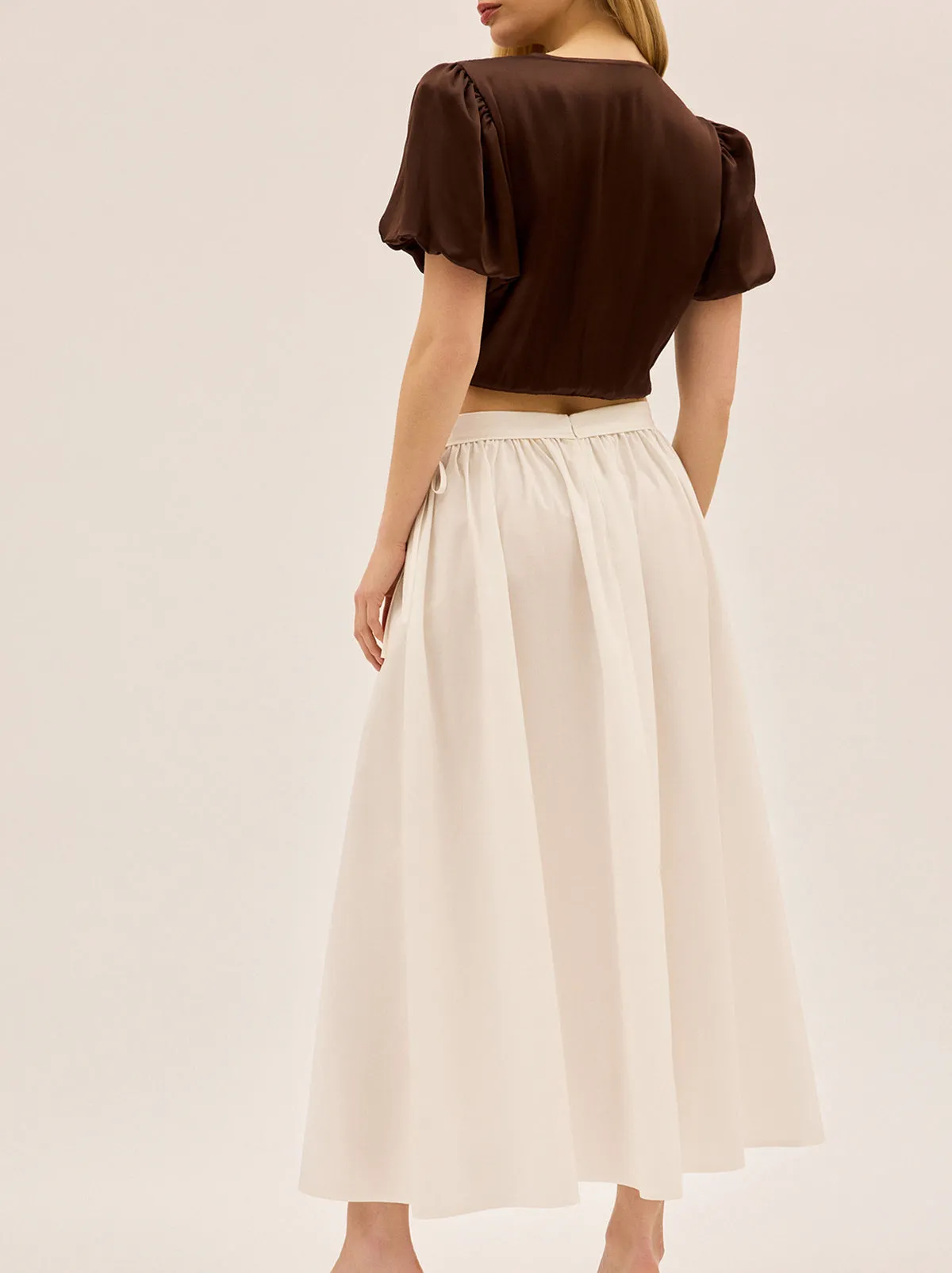 Lucinda White Cotton Skirt sold by KITRI Studio product image thumbnail 4