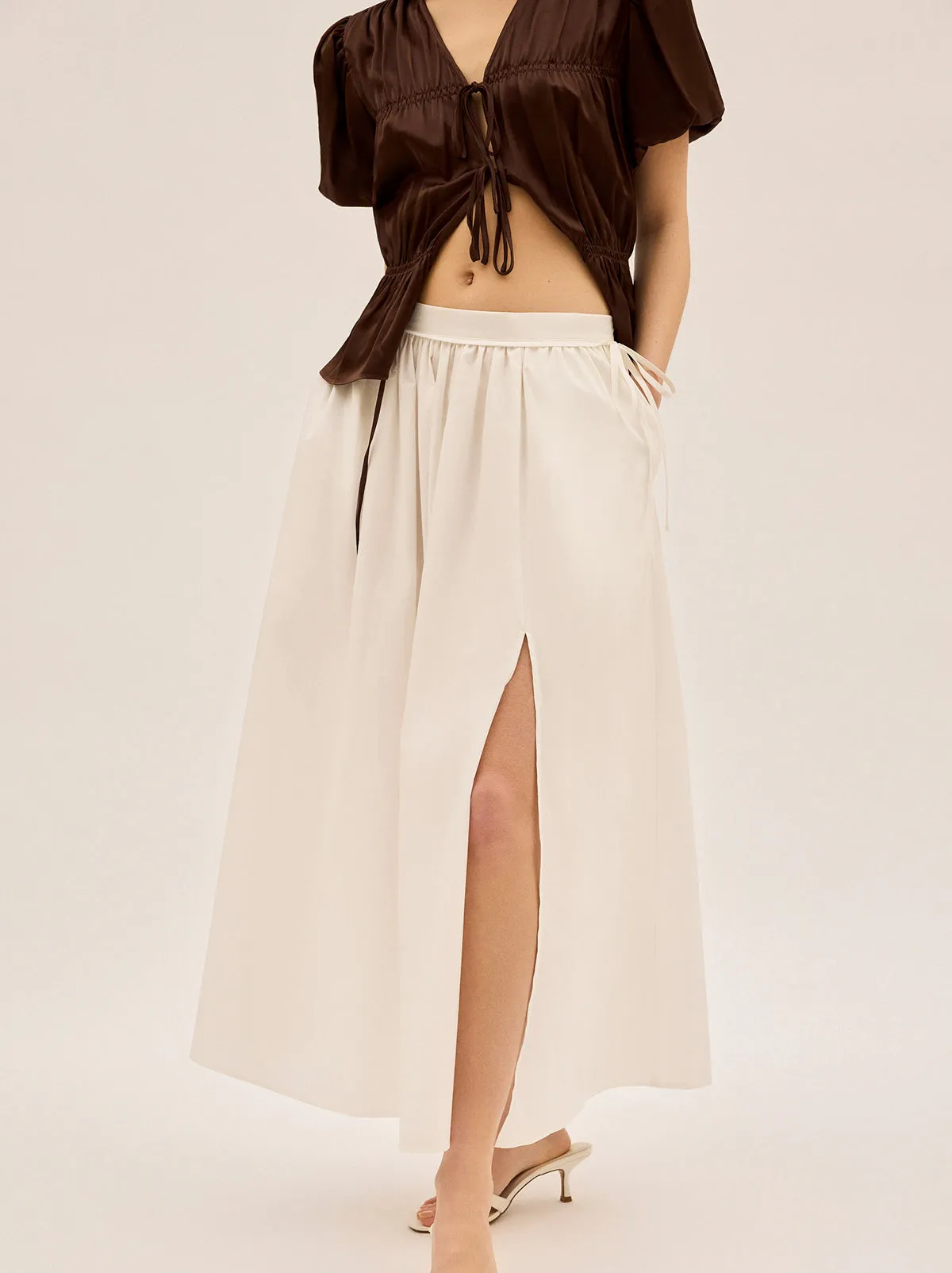 Lucinda White Cotton Skirt sold by KITRI Studio product image thumbnail 2