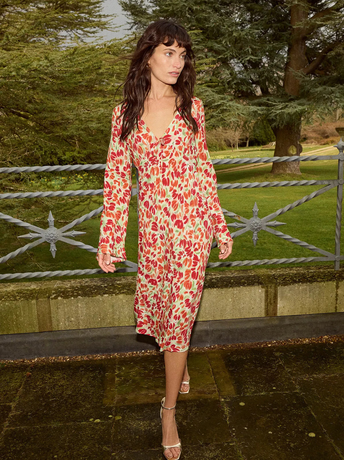 Carrie Tulip Print Dress sold by KITRI Studio