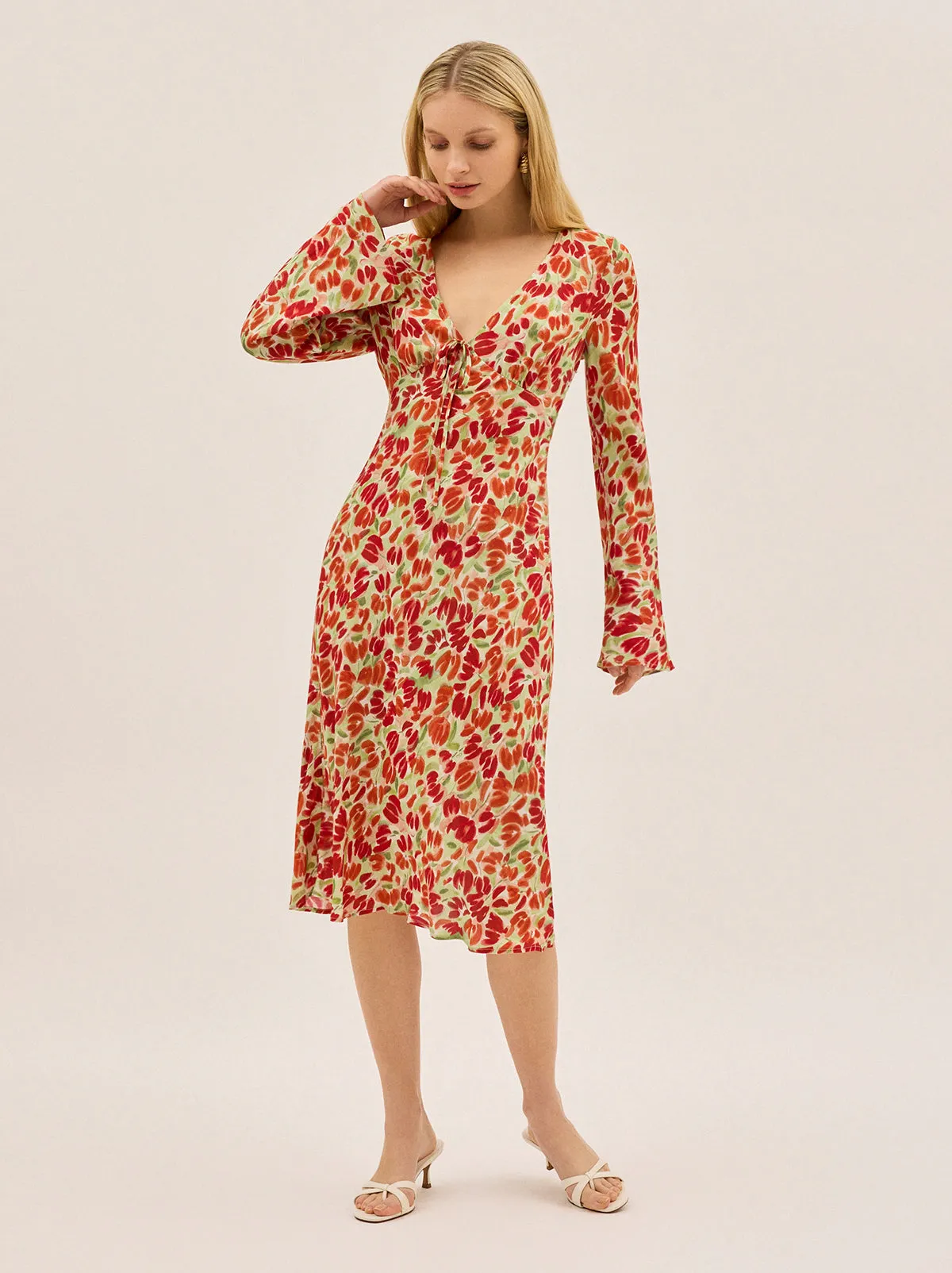 Carrie Tulip Print Dress sold by KITRI Studio product image thumbnail 2