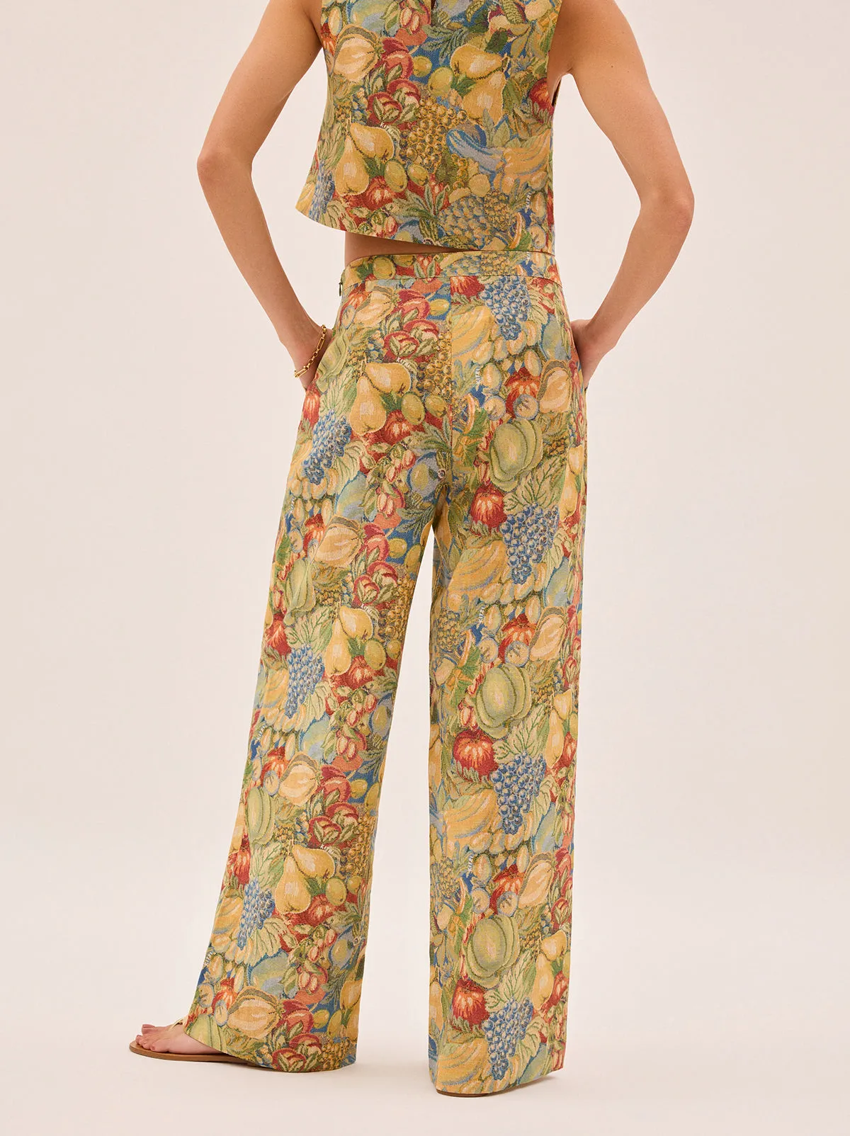 Cosima Fruit Print Trousers sold by KITRI Studio product image thumbnail 4