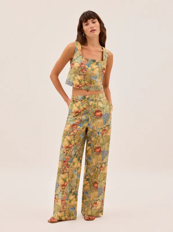 Cosima Fruit Print Trousers sold by KITRI Studio