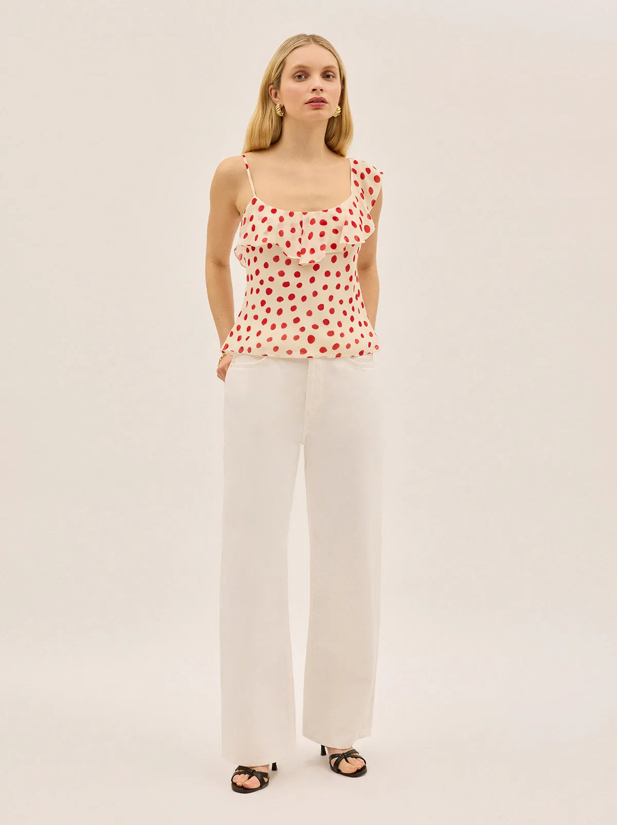 Rosaline Red Polka Dot Top sold by KITRI Studio product image thumbnail 4