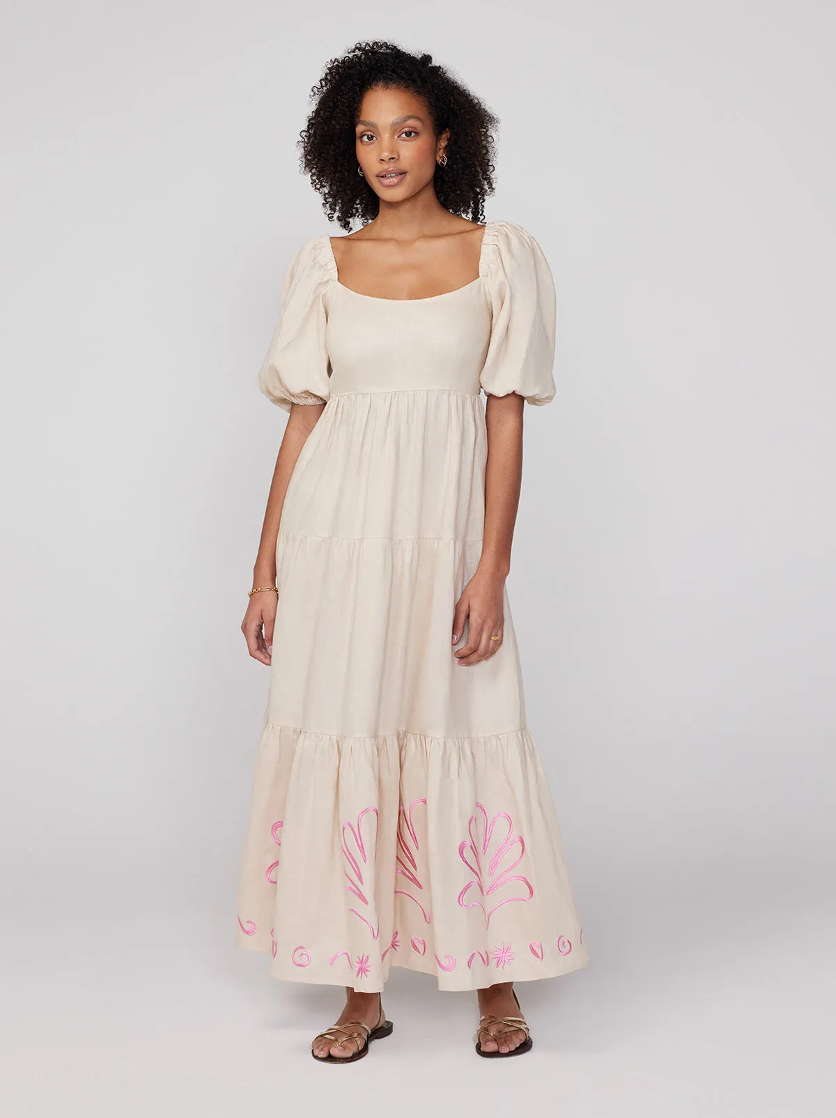 Gianna Embroidered Maxi Dress sold by KITRI Studio product image thumbnail 5