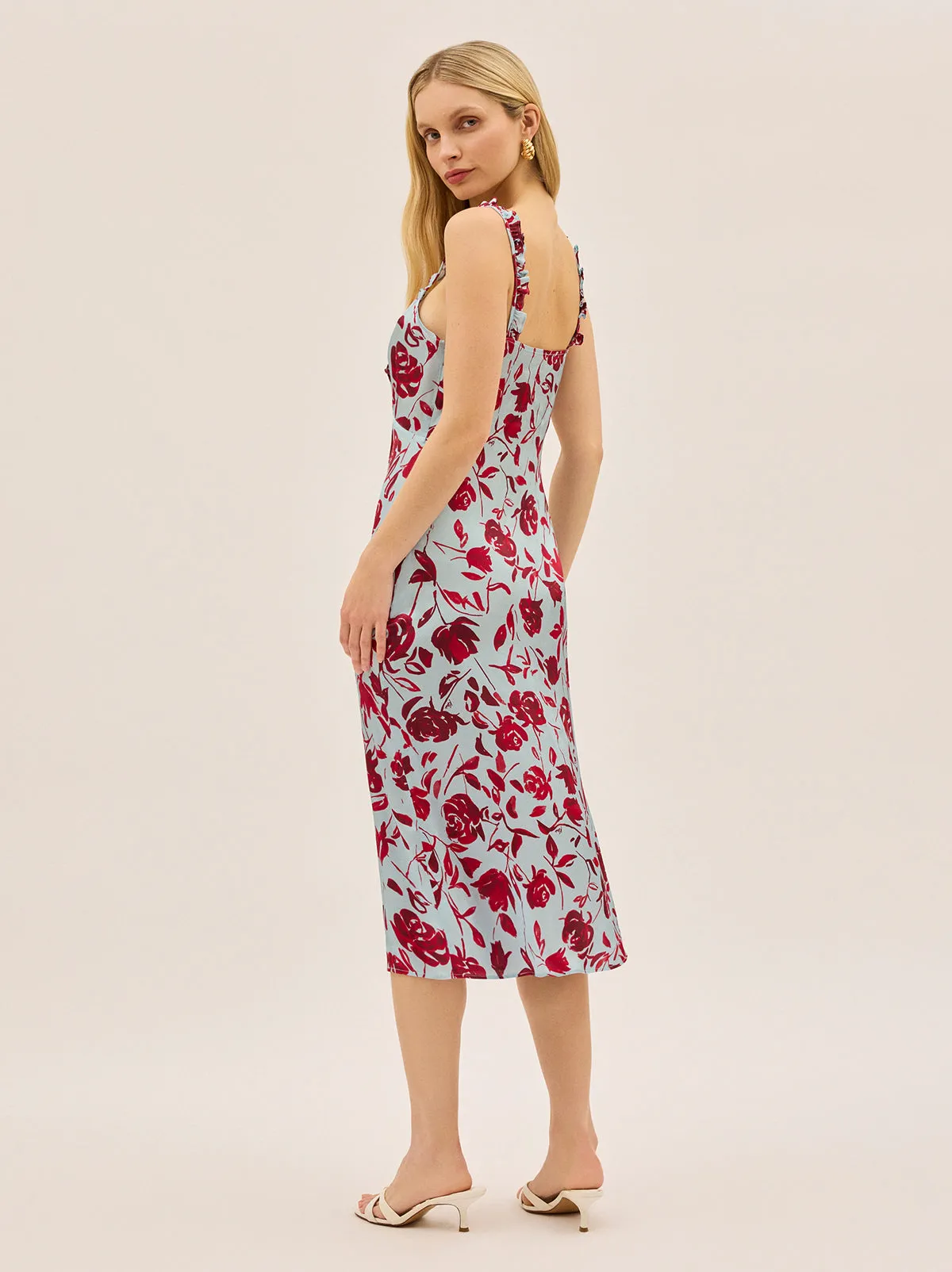 Primrose Blue Rose Print Dress sold by KITRI Studio product image thumbnail 2