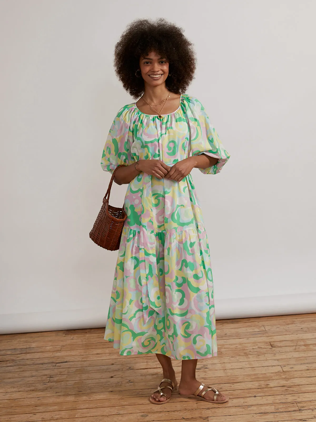 Titania Multi Floral Swirl Dress sold by KITRI Studio product image thumbnail 3