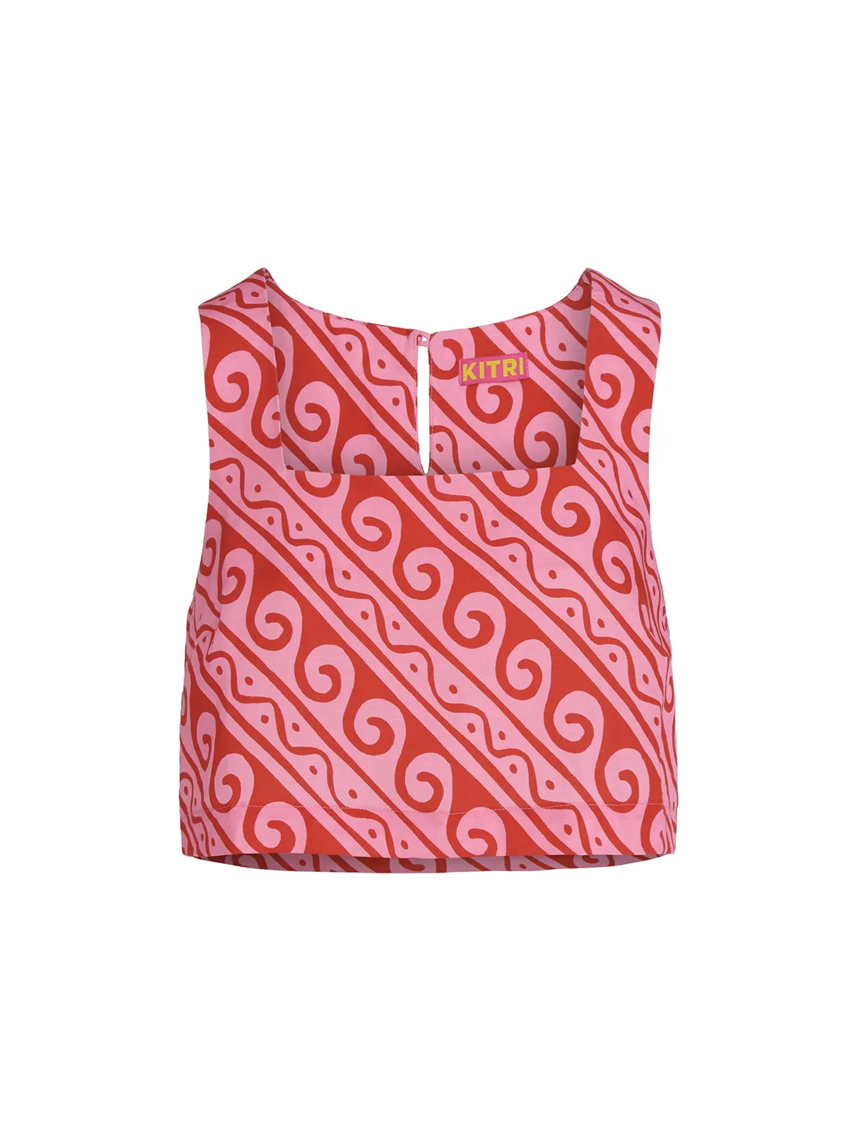 Maeve Pink Wave Print Top sold by KITRI Studio product image thumbnail 5