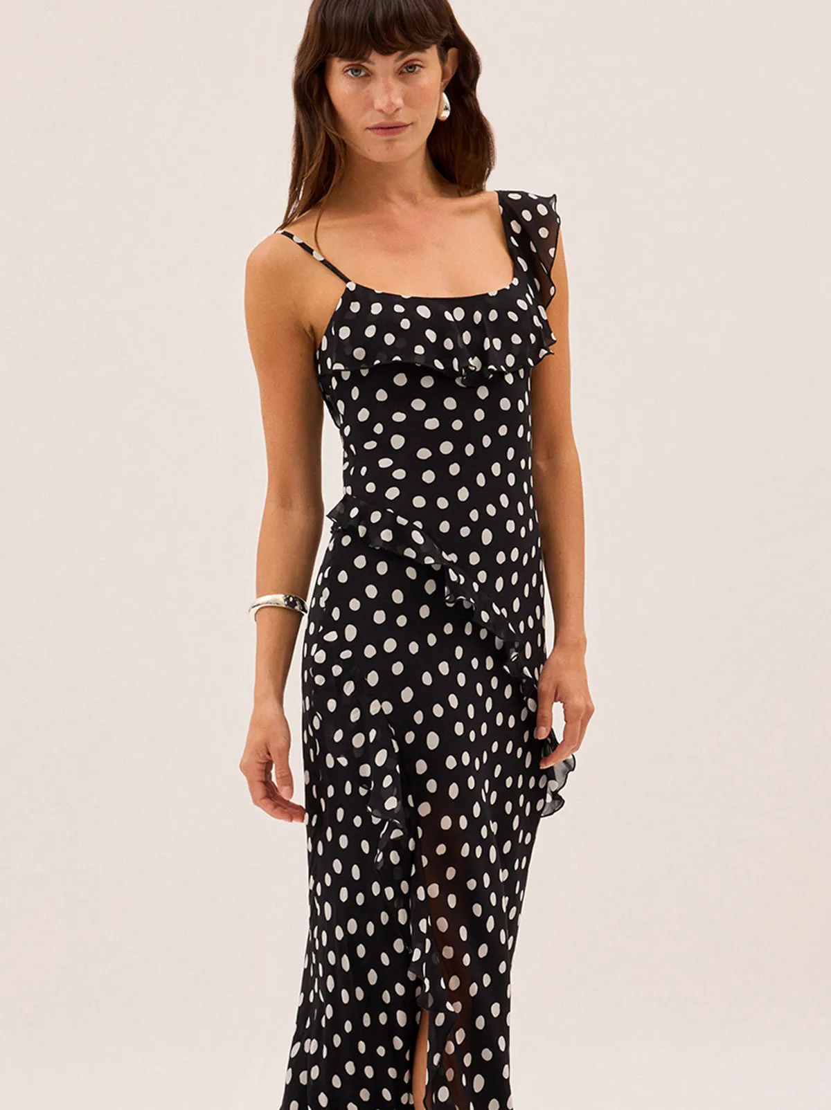 Delphina Black Polka Dot Dress sold by KITRI Studio product image thumbnail 2
