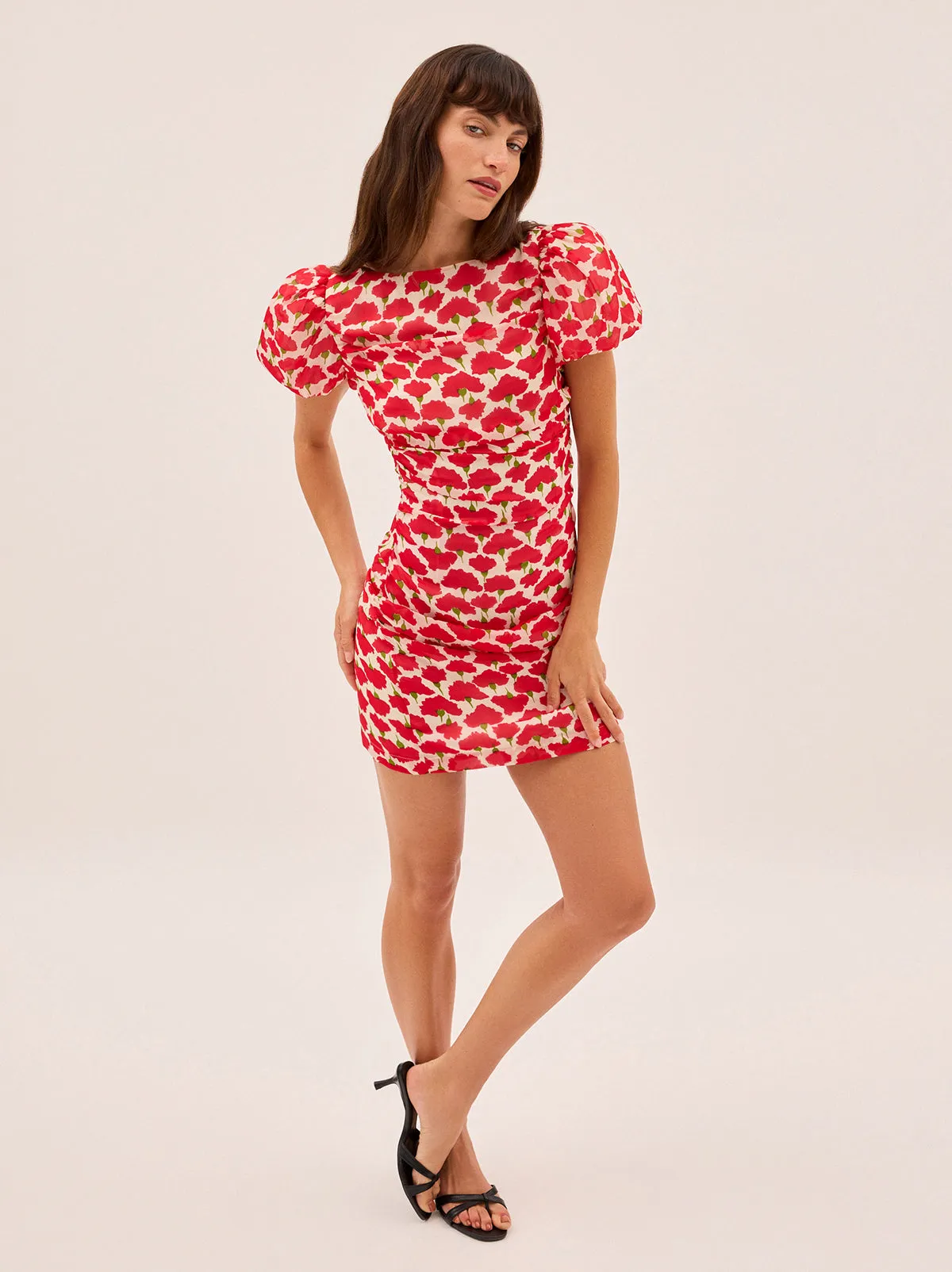 Caitlin Carnation Print Mini Dress sold by KITRI Studio product image thumbnail 3
