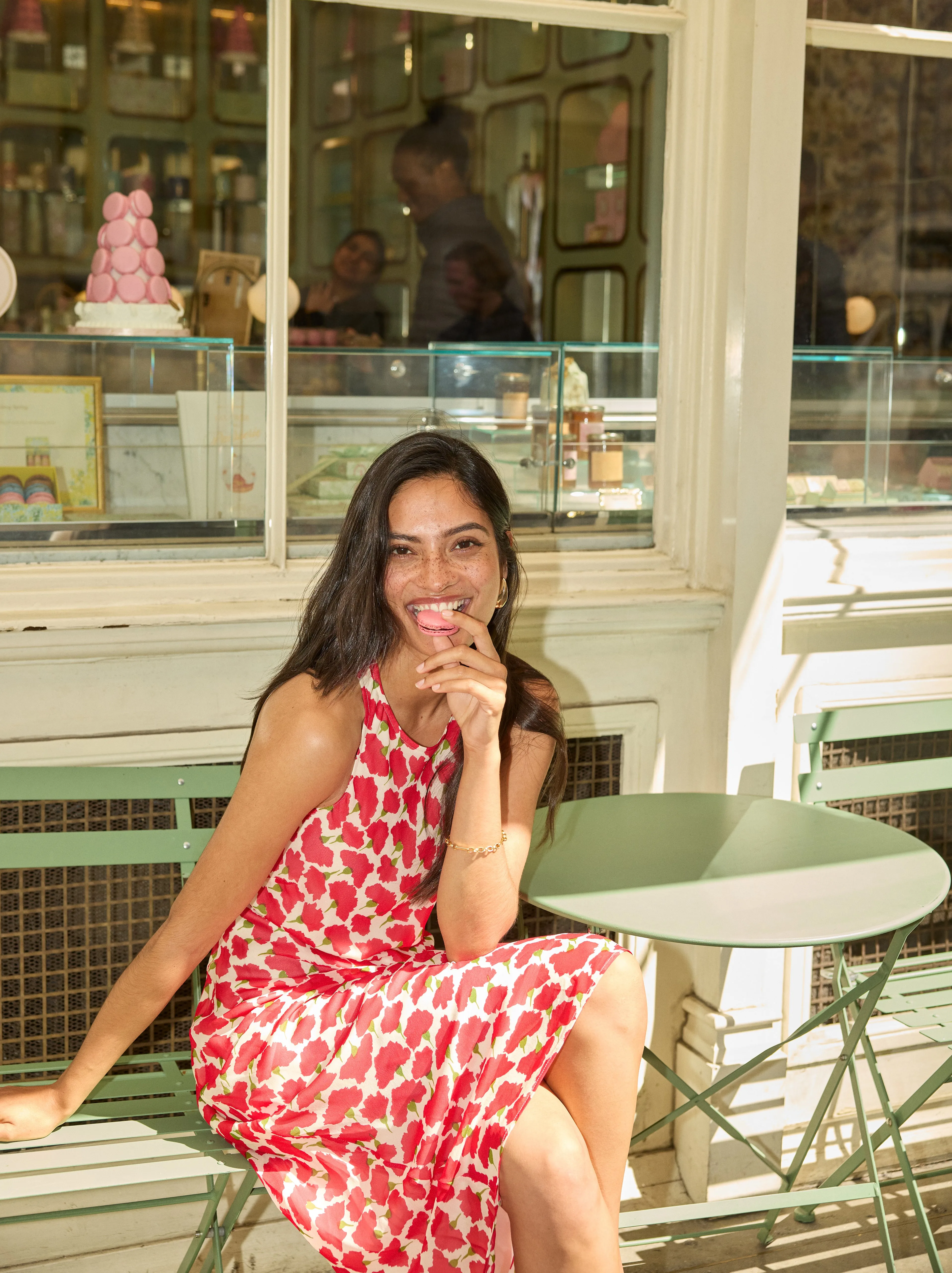 Clarisse Carnation Print Dress sold by KITRI Studio product image thumbnail 3