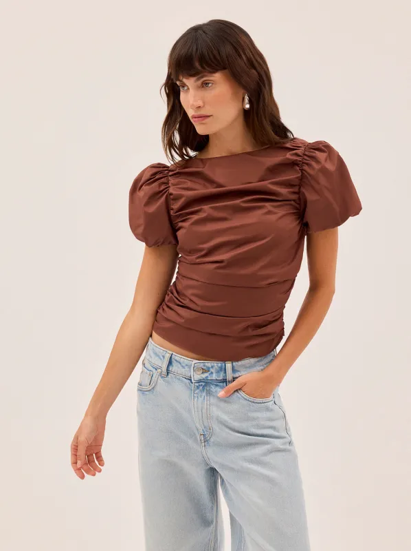 Nyla Sienna Cotton Top made by KITRI Studio