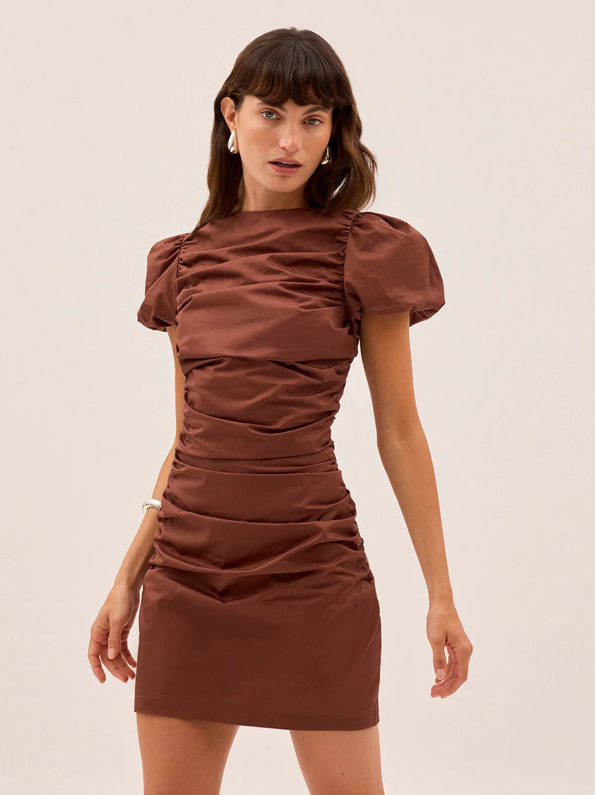 Caitlin Sienna Cotton Mini Dress sold by KITRI Studio product image thumbnail 3