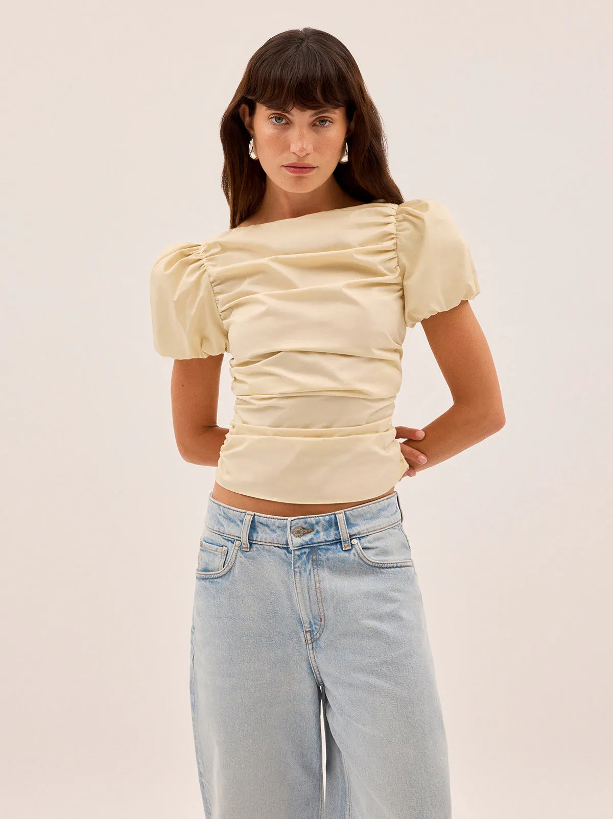 Nyla Vanilla Cotton Top sold by KITRI Studio product image thumbnail 3