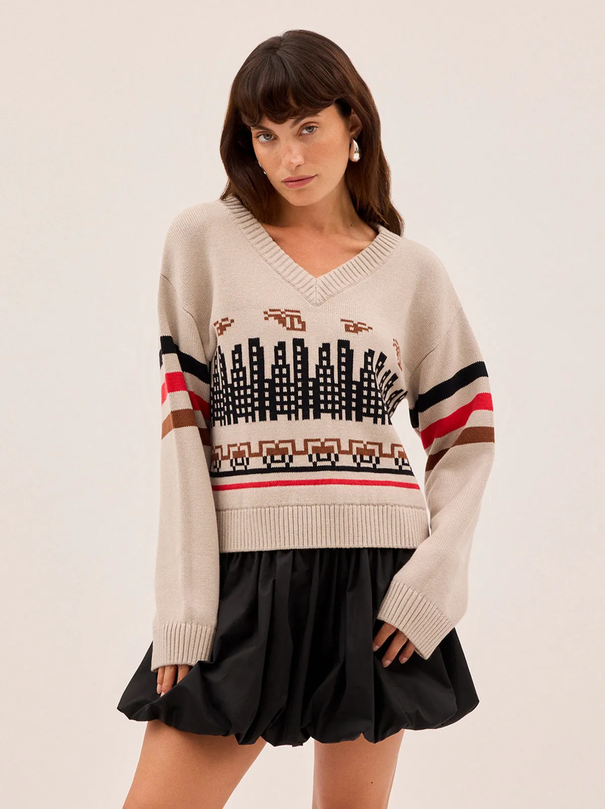 Noa City Intarsia Knit Jumper sold by KITRI Studio product image thumbnail 3