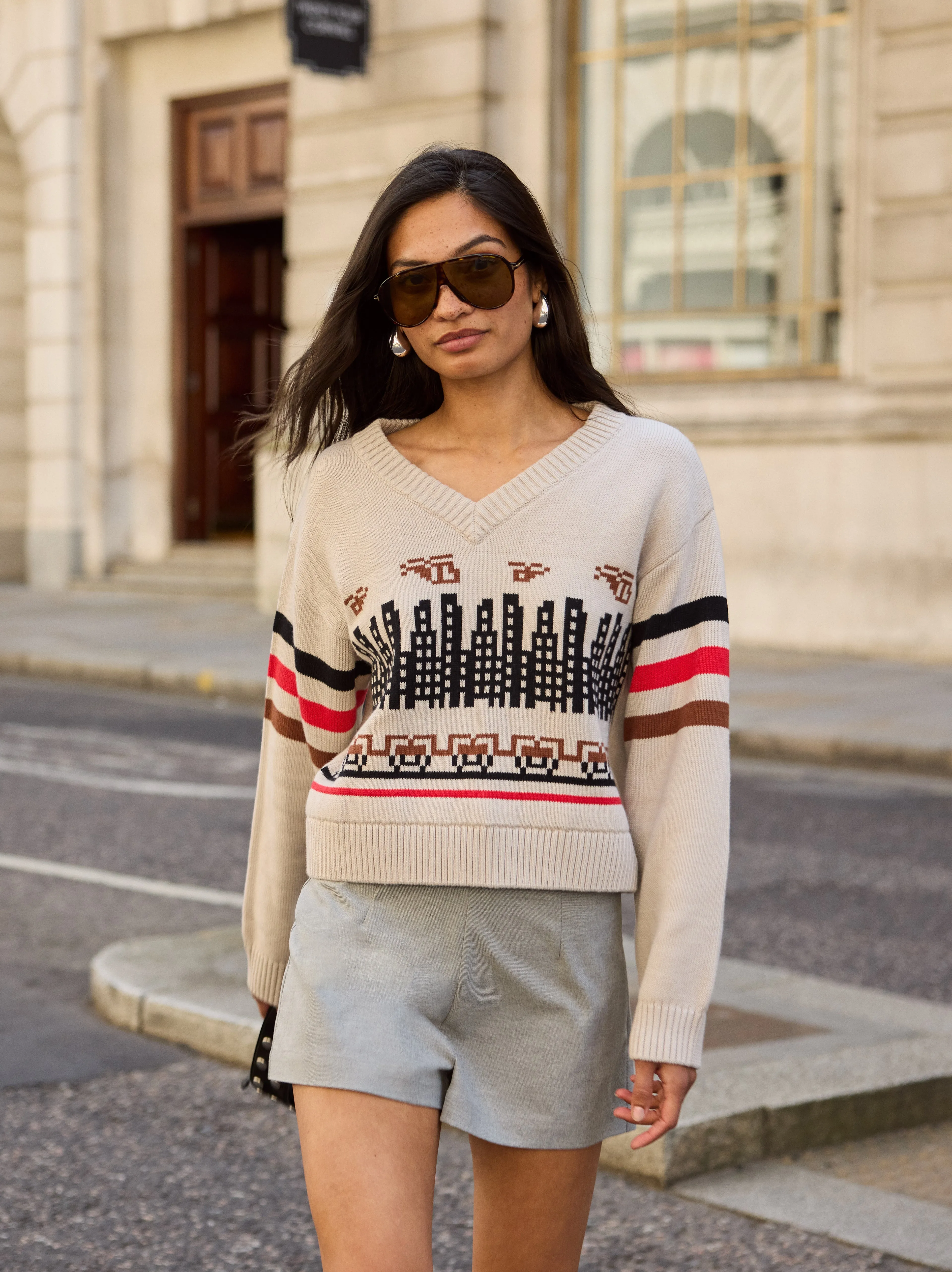 Noa City Intarsia Knit Jumper sold by KITRI Studio product image thumbnail 4