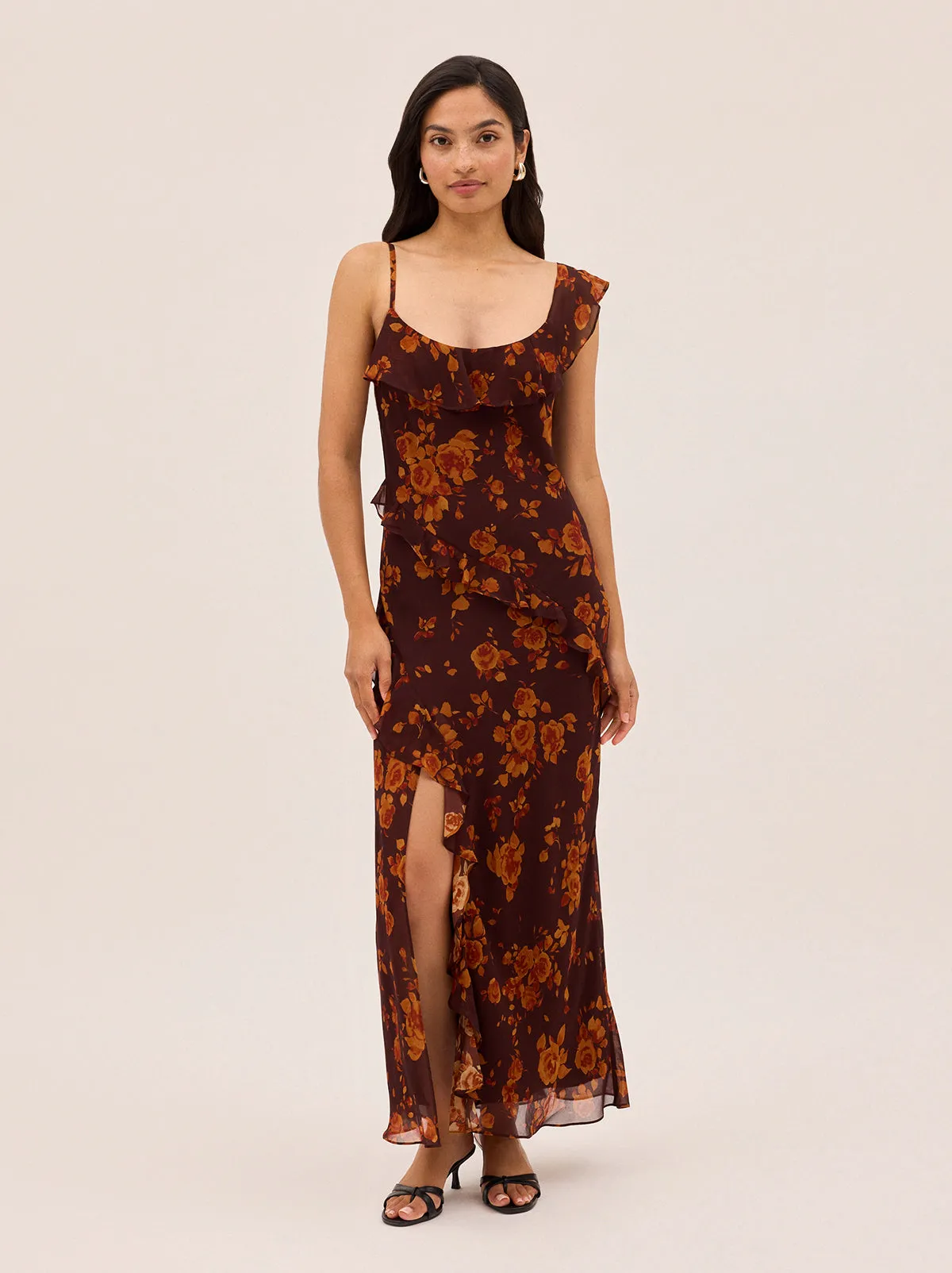 Delphina Autumn Rose Print Dress sold by KITRI Studio product image thumbnail 2