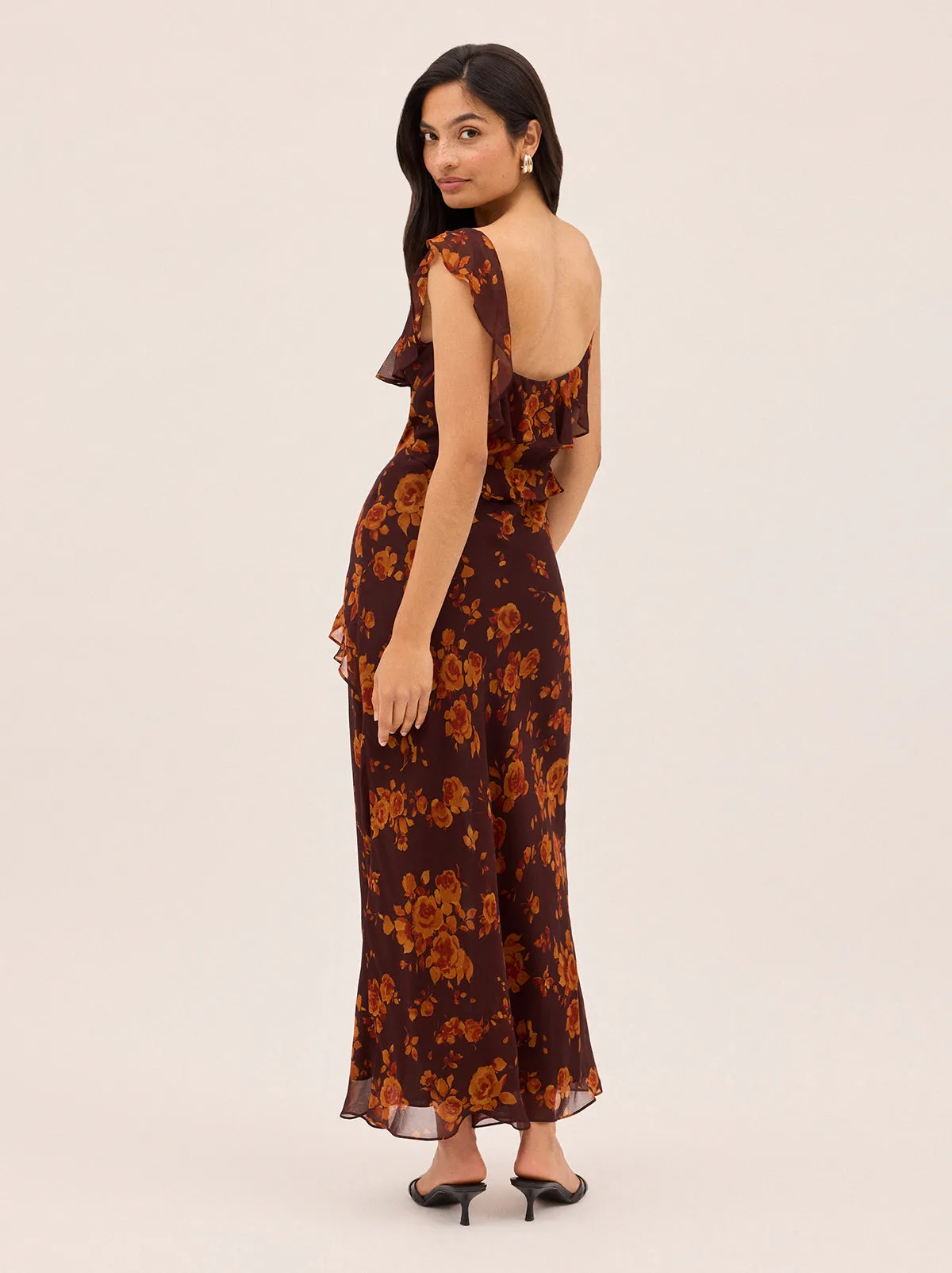 Delphina Autumn Rose Print Dress sold by KITRI Studio product image thumbnail 4
