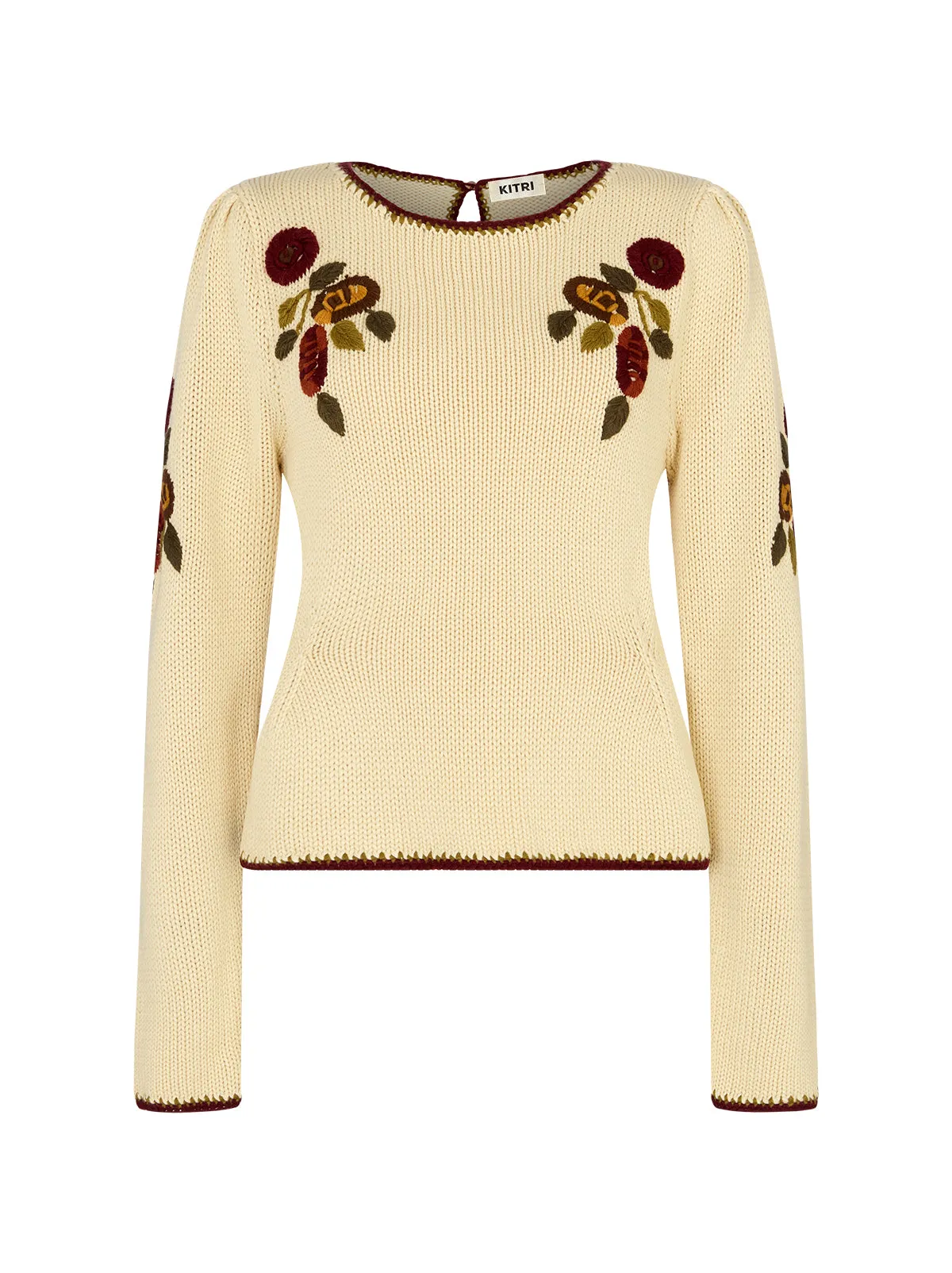 Renata Ivory Hand-Embroidered Jumper sold by KITRI Studio product image thumbnail 5