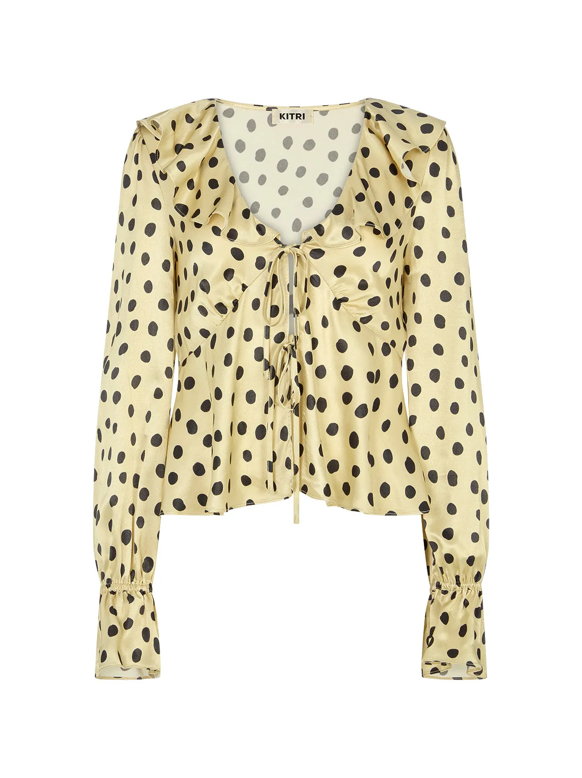 Ione Butter Polka Dot Satin Top sold by KITRI Studio product image thumbnail 5