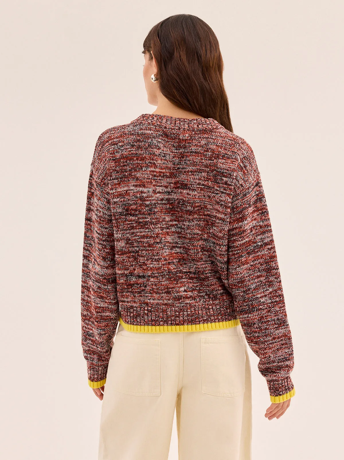 Francis Cotton-Blend V-neck Jumper sold by KITRI Studio product image thumbnail 5