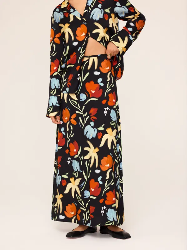 Mali Primary Floral Print Skirt sold by KITRI Studio