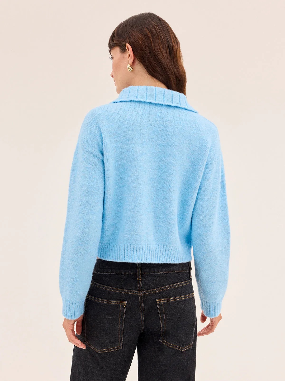 Abigail Blue Knit Cardigan sold by KITRI Studio product image thumbnail 5